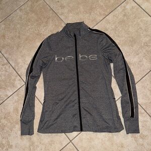 BEBE Vintage OG Grey Black Dri Fit Jacket